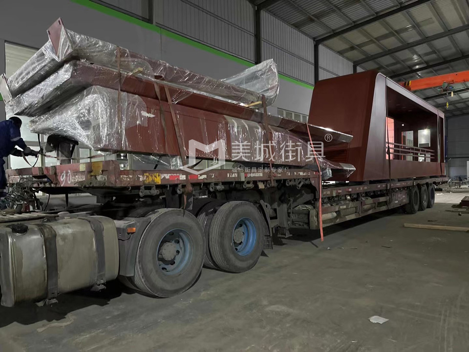 2022.10.6美城街具供應(yīng)忻州第二車、第三車候車亭發(fā)貨記錄